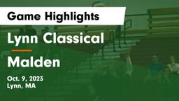 Lynn Classical  vs Malden Game Highlights - Oct. 9, 2023