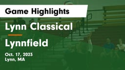 Lynn Classical  vs Lynnfield Game Highlights - Oct. 17, 2023