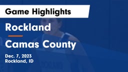 Rockland  vs Camas County  Game Highlights - Dec. 7, 2023