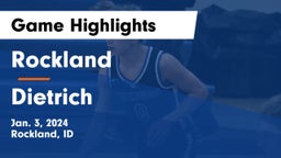 Rockland  vs Dietrich  Game Highlights - Jan. 3, 2024