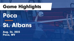 Poca  vs St. Albans  Game Highlights - Aug. 26, 2023