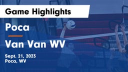 Poca  vs Van  Van WV Game Highlights - Sept. 21, 2023