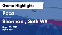 Poca  vs Sherman , Seth WV Game Highlights - Sept. 26, 2023