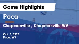 Poca  vs Chapmanville , Chapmanville WV Game Highlights - Oct. 7, 2023