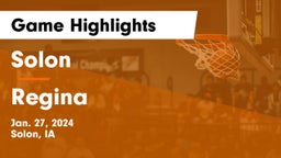 Solon  vs Regina  Game Highlights - Jan. 27, 2024