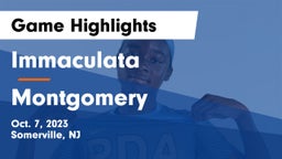 Immaculata  vs Montgomery  Game Highlights - Oct. 7, 2023