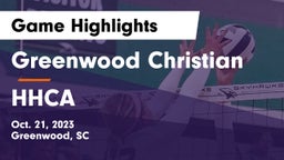 Greenwood Christian  vs HHCA Game Highlights - Oct. 21, 2023