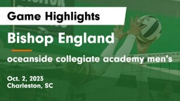Bishop England  vs oceanside collegiate academy men's Game Highlights - Oct. 2, 2023