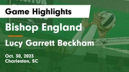 Bishop England  vs Lucy Garrett Beckham  Game Highlights - Oct. 30, 2023