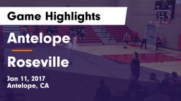 Antelope  vs Roseville  Game Highlights - Jan 11, 2017