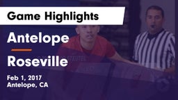 Antelope  vs Roseville  Game Highlights - Feb 1, 2017