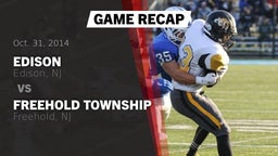 Recap: Edison  vs. Freehold Township  2014