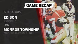 Recap: Edison  vs. Monroe Township  2015