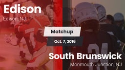 Matchup: Edison  vs. South Brunswick  2016