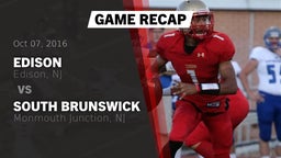 Recap: Edison  vs. South Brunswick  2016