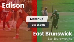 Matchup: Edison  vs. East Brunswick  2016