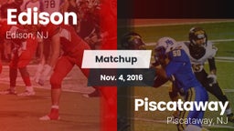 Matchup: Edison  vs. Piscataway  2016