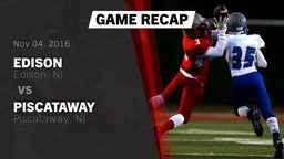 Recap: Edison  vs. Piscataway  2016