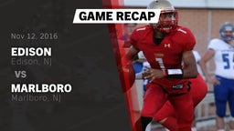 Recap: Edison  vs. Marlboro  2016