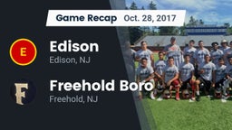 Recap: Edison  vs. Freehold Boro  2017