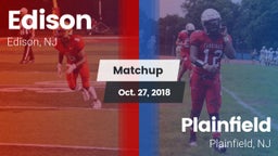 Matchup: Edison  vs. Plainfield  2018