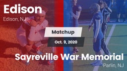 Matchup: Edison  vs. Sayreville War Memorial  2020