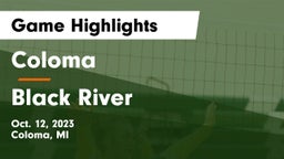 Coloma  vs Black River Game Highlights - Oct. 12, 2023