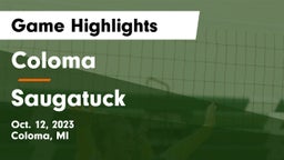 Coloma  vs Saugatuck Game Highlights - Oct. 12, 2023