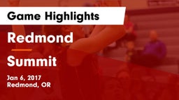 Redmond  vs Summit  Game Highlights - Jan 6, 2017