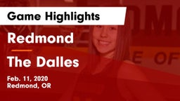 Redmond  vs The Dalles  Game Highlights - Feb. 11, 2020