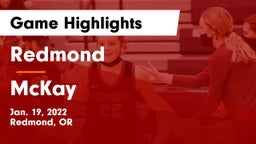 Redmond  vs McKay  Game Highlights - Jan. 19, 2022