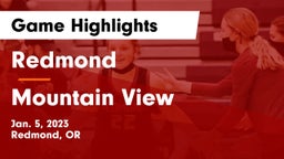 Redmond  vs Mountain View  Game Highlights - Jan. 5, 2023