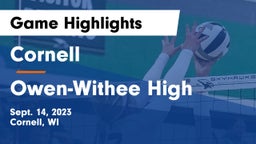 Cornell  vs Owen-Withee High Game Highlights - Sept. 14, 2023