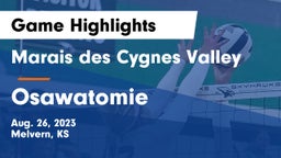 Marais des Cygnes Valley  vs Osawatomie  Game Highlights - Aug. 26, 2023