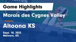 Marais des Cygnes Valley  vs Altoona KS Game Highlights - Sept. 18, 2023
