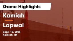 Kamiah  vs Lapwai Game Highlights - Sept. 12, 2023