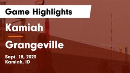 Kamiah  vs Grangeville Game Highlights - Sept. 18, 2023