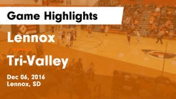 Lennox  vs Tri-Valley  Game Highlights - Dec 06, 2016