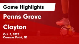 Penns Grove  vs Clayton  Game Highlights - Oct. 3, 2023