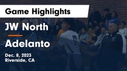 JW North  vs Adelanto Game Highlights - Dec. 8, 2023