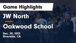 JW North  vs Oakwood School Game Highlights - Dec. 28, 2023