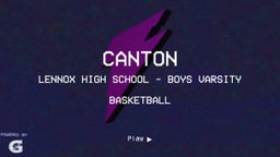 Lennox basketball highlights Canton