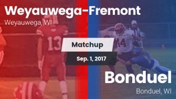Matchup: Weyauwega-Fremont vs. Bonduel  2017