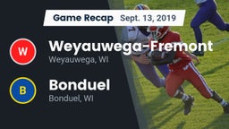 Recap: Weyauwega-Fremont  vs. Bonduel  2019