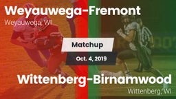 Matchup: Weyauwega-Fremont vs. Wittenberg-Birnamwood  2019