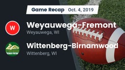 Recap: Weyauwega-Fremont  vs. Wittenberg-Birnamwood  2019