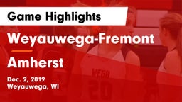 Weyauwega-Fremont  vs Amherst  Game Highlights - Dec. 2, 2019