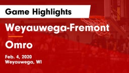 Weyauwega-Fremont  vs Omro  Game Highlights - Feb. 4, 2020