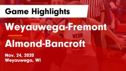 Weyauwega-Fremont  vs Almond-Bancroft  Game Highlights - Nov. 24, 2020