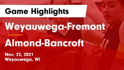 Weyauwega-Fremont  vs Almond-Bancroft  Game Highlights - Nov. 22, 2021
